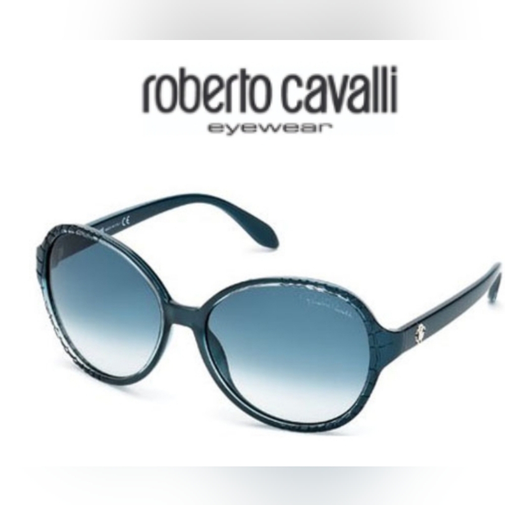 Roberto Cavalli Maria pearl blue glasses rx lenses for magnification